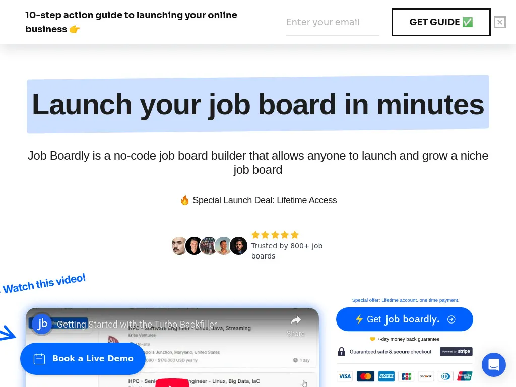 Job Boardly Review: Best No-Code Job Board Software 2025